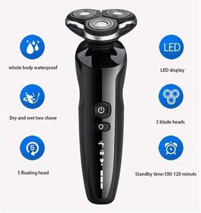 Mini rasoir électrique rotatif 3-en-1 pour homme, rechargeable par USB, 1200 mAh, tondeuse à barbe et rasoir à grille pour le corps et le visage, usage domestique - Product Image 2