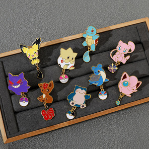 Pins de solapa de esmalte blando y duro de Poké<span class=keywords><strong>mon</strong></span>, al por mayor, con logotipo personalizado profesional, insignias metálicas, broches de moda para ropa y pines para sombrero - Product Image 1