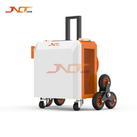 Machine de nettoyage au laser pulsé refroidie par air de 1000 W, portable, à main, pour l'élimination de la rouille et de la peinture, avec une largeur de 270 mm, fibre de 10 m, laser JPT