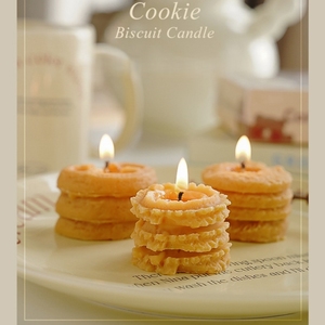 Bougie parfumée artisanale écologique non toxique en forme de biscuit réaliste, aromathérapie, Noël, anniversaire, nouveauté - Product Image 3