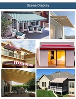 Auvent électrique motorisé sur mesure avec télécommande, imperméable, en aluminium, pour terrasse, jardin, balcon