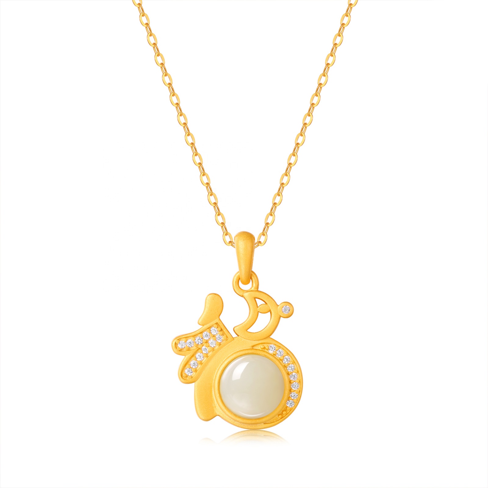 HMOIS Jade Jewelry Full of blessings Wholesale 925 Silver Natural Hotan White Jade Charms Pendants