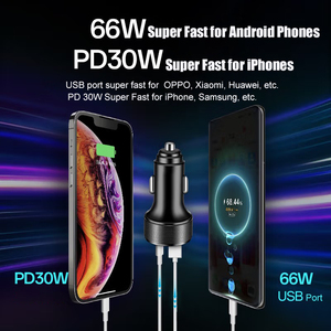 Cargador de coche USB C multipuerto con pantalla de voltaje, cuerpo de Metal, adaptador de carga súper rápida, productos de tendencia, novedades de 2024 - Product Image 4