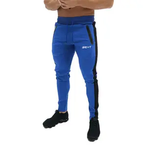 Erkek spor spor pantolonları vücut geliştirme egzersiz koşu Jogger Slim Fit Sweatpants pantalon kargo pantalon