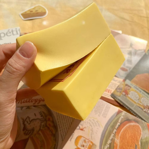 Jouet à presser en forme de bloc de beurre simulé, doux, anti-stress, à remontée lente, sensoriel, pour l'anxiété, idéal comme cadeau - Product Image 5