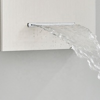 Promotion Colonne de Douche Murale Cascade en Acier Inoxydable avec Panneaux de Douche LED pour Salle de Bain