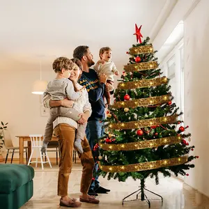 شريط بجودة عالية لشجرة عيد الميلاد يمكنك عملها بنفسك بأشكال أشكال أشكال الشجر أو الشرائط المُرصعة بالذهب أضواء Led شريط أضواء عيد الميلاد مصباح لتزيين حفلات الكريسماس