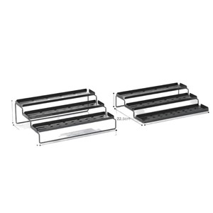 Étagère à épices à 3 niveaux Fengde Kitchen, en acier carbone noir, pour le rangement des épices, des herbes et des outils à épices sur le plan de travail - Product Image 2