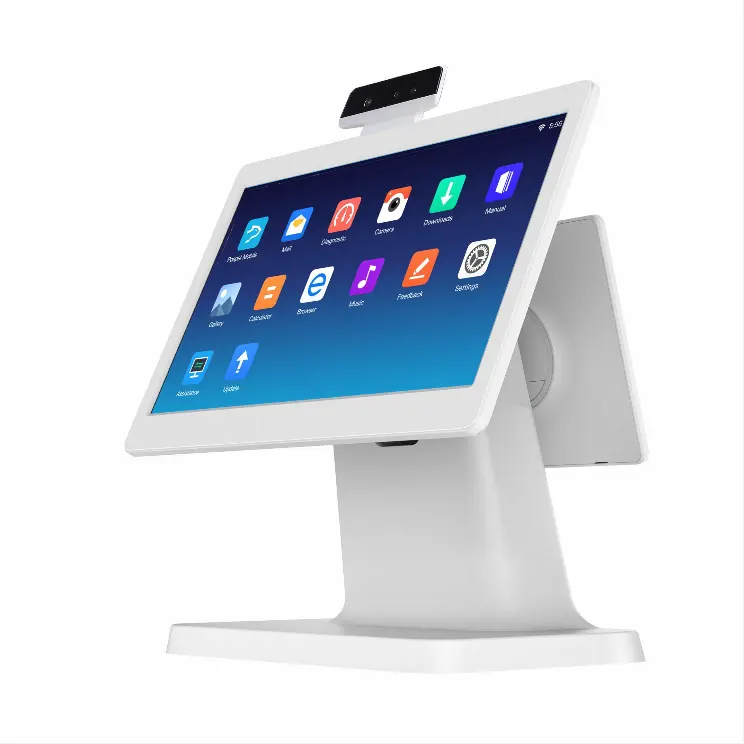 Centerm D3-M, All In One Cash Register, Factory Price, Android Desktop Pos Terminal, Dual Large Touch Screen