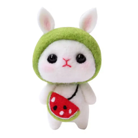 Belle poupée artisanat bricolage laine feutre fait à la main matériel sac Animal laine aiguille feutrage Kit pour enfants enfants drôle cadeau