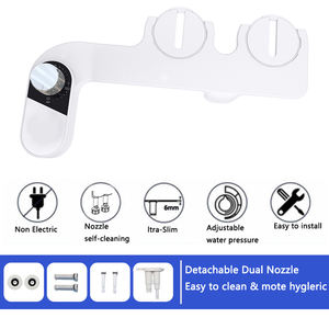 Bidet d'eau froide de toilette en plastique Slime avec double buse accessoire de bidet non électrique équipement sanitaire accessoire de bidet de toilette - Product Image 3