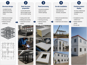 Cabine Modulaire Compacte Préfabriquée – Bureau de Chantier en Structure Acier pour Entrepôt et Cour de Construction - Product Image 6