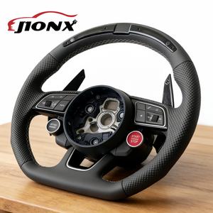 Venta Directa de Fábrica, Volante de Fibra de Carbono de Alta Gama para Audi <span class=keywords><strong>A4</strong></span> S4 A5 S5 B9, Accesorios para Automóviles - Product Image 1