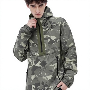 Veste matelassée à capuche pour homme, coupe-vent, décontractée, pour l'extérieur, coupe régulière, en polyester - Product Image 1
