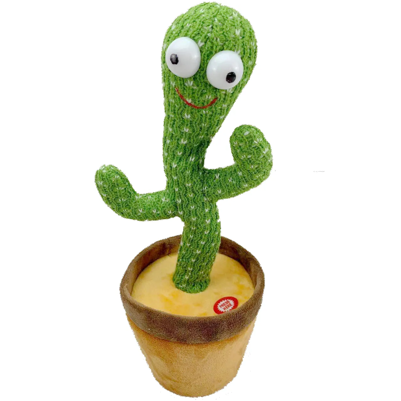 USB-Aufladung Tanzende Kaktus puppe kann drehen und singen und schwingen Internet-Promi-Zunge-Lernplüsch tier mit eingebautem Akku