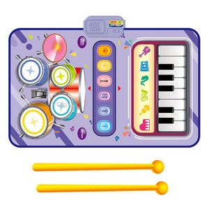 Instrument de musique Jouets d'apprentissage 2 en 1 <span class=keywords><strong>Piano</strong></span> Clavier et <span class=keywords><strong>Jazz</strong></span> Drum Play Mat Pour Enfants - Product Image 6