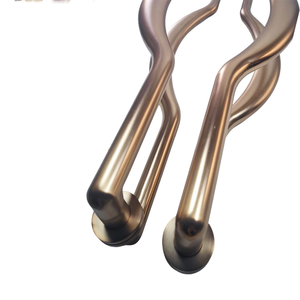Poignée de porte moderne de luxe personnalisée en alliage <span class=keywords><strong>d</strong></span>'<span class=keywords><strong>aluminium</strong></span> avec verre électroplaqué en acier épaissi pour poignées de porte principale - Product Image 4