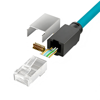 Câble Ethernet industriel Cat6A S/FTP haute flexibilité RJ45 vers RJ45, cuivre toronné avec gaine PVC pour caméra GigE Vision