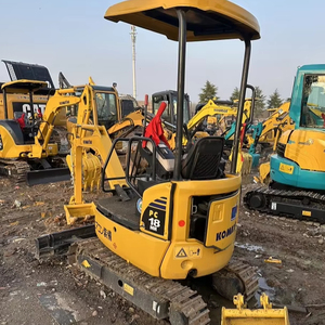 Mini-excavatrice d'occasion Komatsu PC18MR PC20MR du Japon, pelle sur chenilles de 1,8 tonne, moteur EPA CE, boîte de vitesses PLC, pour l'agriculture - Product Image 2