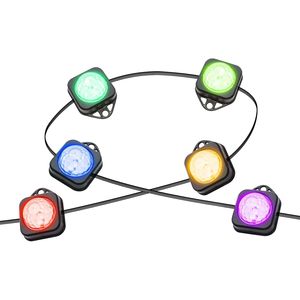 ไฟ LED LemonNova แบบเส้นยาว 25 ฟุต 18 ดวง หลายสี รุ่น Ws2812B Ic สำหรับภายนอกอาคาร ระบบสมาร์ท RGB แสงสว่างถาวร - Product Image 1