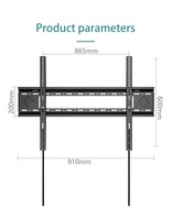 Penjualan Langsung Pabrik KALOC Braket Pemasangan TV Tetap untuk Layar LED LCD 40"-100 Braket Monitor LCD Braket TV