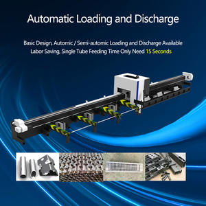 20-350mm 3 mandris, máquina de corte do cortador do tubo do laser da fibra do CNC de 2 mandris para o tubo quadrado redondo do tubo do metal - Product Image 4