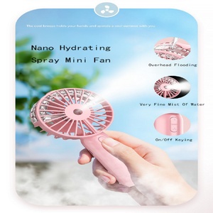 Hot 2-in-1 Handheld Water Mist Spray Hand Fan USB the Same Air <b>Cooler</b> Fan Portable <b>Mini</b> Fan - Product Image 5
