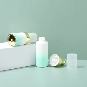 त्वचा देखभाल पैकेजिंग के लिए वायुहीन प्लास्टिक पंप बोतल अद्वितीय खाली लोशन क्रीम जार