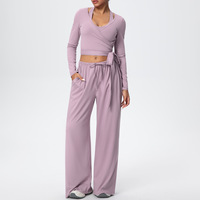 Ensemble 2 pièces pour femme en Spandex et Polyester, extensible dans les quatre sens, grande taille, imperméable, respirant, col en V, bretelles spaghetti, résistant aux plis, couleur unie