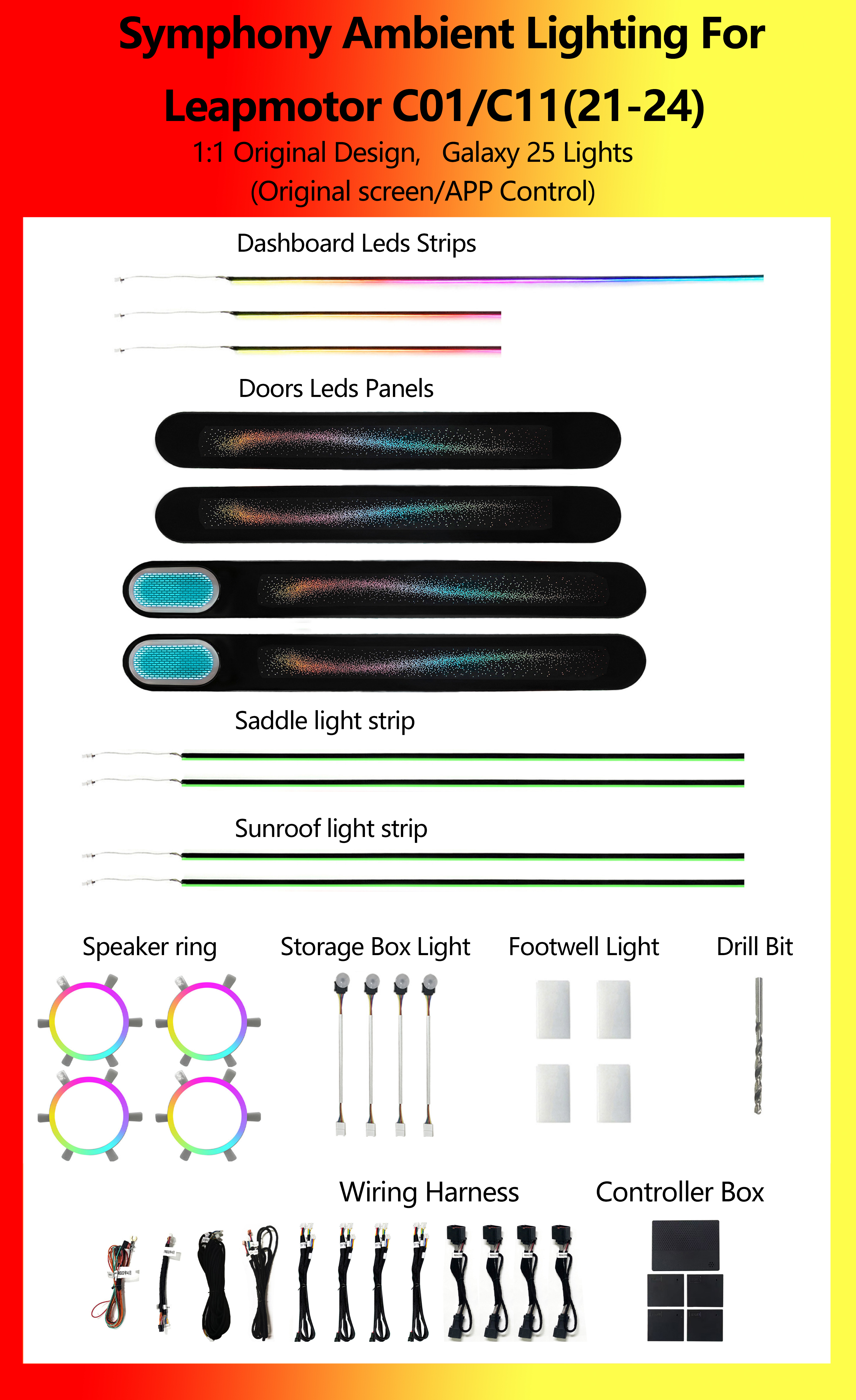 Leapmotor C01/C11 Galaxy Symphony 25 Lumières
