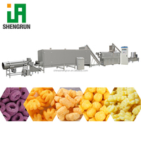 Ligne de production de snacks soufflés au maïs, extrudeuse automatique à double vis pour snacks soufflés au maïs et au riz