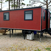 Maison préfabriquée mobile en acier extensible à montage facile, démontable, petite maison en boîte avec un design moderne