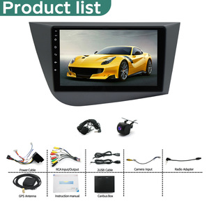 Autoradio Android 13 9 pouces pour <span class=keywords><strong>Seat</strong></span> <span class=keywords><strong>Leon</strong></span> Right Peptide 2005-2013 Carplay Android Auto Caméra de recul AHD Autoradio Wifi RDS - Product Image 6