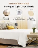 Drap plat en coton égyptien King Good Sleep Hotel Style White 1000 TC Soft Deep Pocket Woven Solid Pattern Rectangle Shape