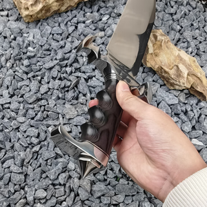 มีดพกพาแบบปรับแต่งได้ SPARTAN DIY คุณภาพสูง ใบมีดเหล็กกล้าไร้สนิม ด้ามไม้แบบอุตสาหกรรม พร้อมปลอกมีด รับประกัน 1 ปี - Product Image 3