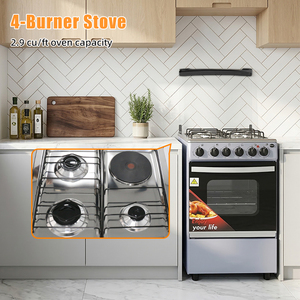 Cuisinière électrique à gaz autonome intelligente avec four, en fonte <span class=keywords><strong>grise</strong></span> durable, 10,18 kW, 220 V - Product Image 1