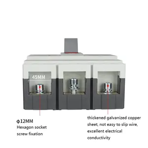 DELIXI متفوقة الجودة CDM1-800L/3000 سلسلة قاطع دائرة الحالة المشكلة mccb 800A 3 أقطاب