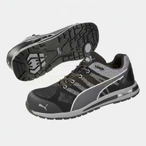 Chaussures de sécurité basses en tricot couleur noire - Product Image 1