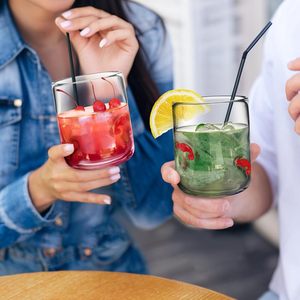 Vasos de jugo Icon de 14oz, copas de vino y cóctel sin tallo antiguas, estilo Camarón para fiesta de verano en casa, regalo para mujer - Product Image 6