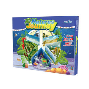 Modèle de scène de voyage en nature, puzzle 3D à assembler soi-même, <span class=keywords><strong>cercle</strong></span> arctique pour enfants - Product Image 5