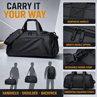 Sac de sport rembourré, plusieurs styles en stock, logo personnalisé, sac de voyage pratique, sac de toilette suspendu, sac de fitness, plusieurs styles disponibles