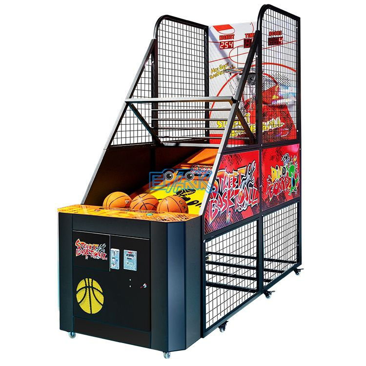 Coin-operated Metal Basketball Shooting Game Amusement Arcade Machine 110-240V Power Children's Basketball Hoop Game Machine