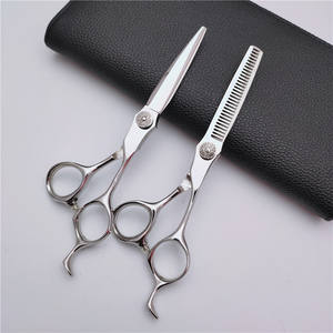 Tijeras de entresacar personalizables de 6.0 pulgadas, estilo espada con tornillo alto, para diestros, para escuelas de peluquería - Product Image 2