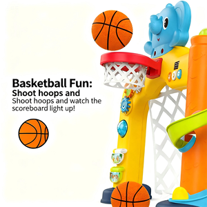 Porta <span class=keywords><strong>da</strong></span> gioco interattiva per bambini con luci e musica, per basket e calcio, per bambini dai 18 mesi in su - Product Image 3
