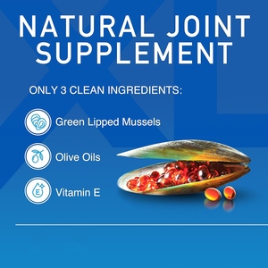 Coquilles de moules à lèvres vertes de haute qualité, huile d'olive et vitamine E : Soulagement des articulations et amélioration de la mobilité articulaire (gélules molles) - Product Image 5