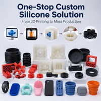 Pièces en caoutchouc silicone sur mesure, service de moulage personnalisé, prototype d'impression 3D, moulage sous vide, passe-fils en silicone, flexible, pour l'industrie et l'usine