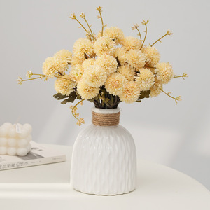 Bouquet de fleurs artificielles Plain Realm, fleurs en soie rose pour mariage et décoration intérieure - Product Image 2