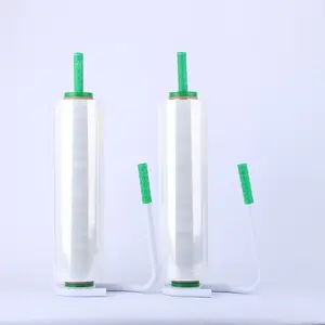 12 microns film étirable d'emballage en plastique transparent de pe de 23 microns pour des meubles