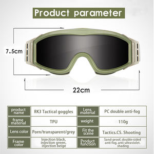 Kerry Gafas de Tiro Antiniebla Tácticas al Aire Libre, Antiniebla, Visión de Campo Grande, CS, Anti Impacto, Personalizadas, al Aire Libre, a Prueba de Explosiones, 2017 - Product Image 5