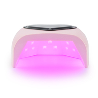 2024 nouveauté forme de coeur grand écran d'affichage 98W sans fil Pro Cure LED ongles lampe UV arc-en-ciel atmosphère lumière Cure Gel lampe